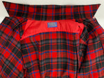 【曜日割引対象外】 ペンドルトン PENDLETON 70's ウール チェックシャツ ボードシャツ ネルシャツ オープンカラー USA製 長袖シャツ レッド XLサイズ 201MT-4773 VB