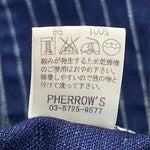 フェローズ PHERROW'S Lot 555 オーバーオール デニム ジャケット ネイビー 36サイズ 201MT-4586