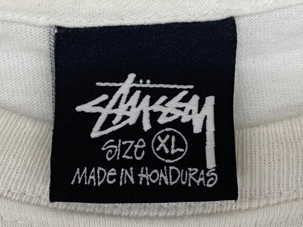 ステューシー STUSSY × Patta Sound Connection サウンド コネクション 24SS T-shirt 半袖 カットソー クルーネック コットン ホンジュラス製 WHITE 白 Tシャツ プリント ホワイト XLサイズ 104MT-1785