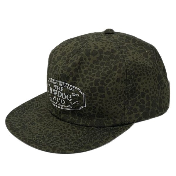 【中古】ザ エイチダブリュードッグアンドコー THE H.W.DOG&CO. MILITARY TRUCKER CAP レオパード柄 D-00900 帽子 メンズ帽子 キャップ グリーン フリーサイズ 201goods-656