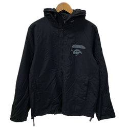 アベイシングエイプ A BATHING APE フルジップ ナイロン ジャケット ブラック XLサイズ 201MT-4848