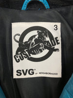 ネイバーフッド NEIGHBORHOOD DOUBLE RIDERS LEATHER JACKET ダブル ライダース レザー ジャケット アウター バイカー SVG ARCHIVES 青 SVG-JK-05 サイズ 3 ジャケット 無地 ブルー 104MT-1057