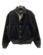 ダブルアールエル RRL 90s 90年代 3つ星タグ リバーシブル ウール コーデュロイ ブルゾン アウター  ジャケット チェック マルチカラー Sサイズ 104MT-2286