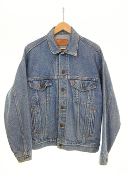 リーバイス Levi's HARD ROCK CAFE  90s デニムジャケット トラッカー ジャケット Gジャン 青 70507-4890 ジャケット ブルー Mサイズ 103MT-2323