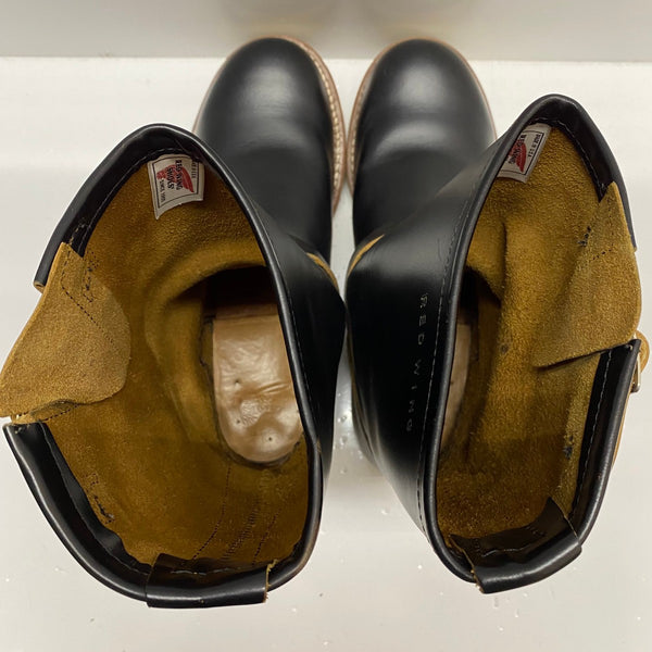 【曜日割引対象外】 レッドウィング RED WING Engineer Boots クロンダイク 茶芯 Vibramソールカスタム 9268 メンズ靴 ブーツ エンジニア ブラック 26.5cmサイズ 201-shoes1588 VB