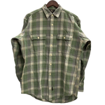 【曜日割引対象外】 ダブルアールエル RRL 90's フランネル ネルシャツ 長袖シャツ グリーン Mサイズ 201MT-4753 VB