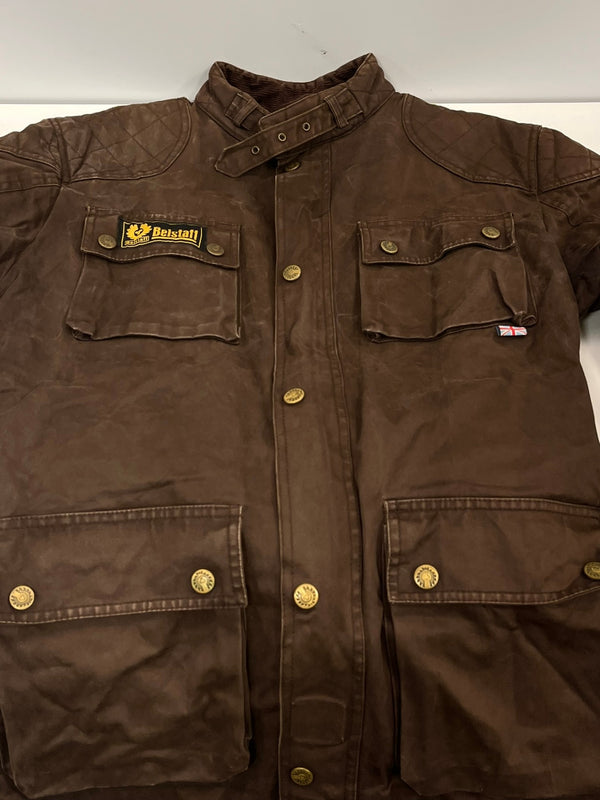 ベルスタッフ BELSTAFF パテッドジャケット TRIALMASTER LEGEND 2007 4ポケット コットンキャンバス made in ENGLAND イングランド製 XXL ジャケット ブラウン 101MT-5367