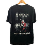 バンドTシャツ BAND-T ARTIMONDE 00s 00's CRADLE OF FILTH A WOLF IN CREEP'S CLOTHING ©2005 クレイドルオブフィルス - Tシャツ ブラック フリーサイズ 101MT-2941