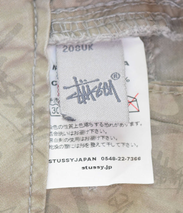 ステューシー Stussy  00s ロゴ刺繍 極太 チノパン ベージュ 34 103MB-555