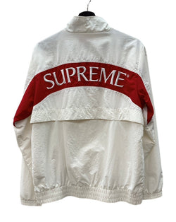 シュプリーム SUPREME 17AW Arc Track Jacket アーチ ロゴ トラック ジャケット ジップアップ ナイロン ジャケット 白 ジャケット ロゴ ホワイト Mサイズ 104MT-2319