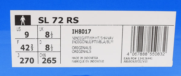 アディダス adidas adidas Originals SL 72 RS ナイトインディゴ フットウェアホワイト シャドーネイビー IH8017 メンズ靴 スニーカー ネイビー 27cm 103S-1220