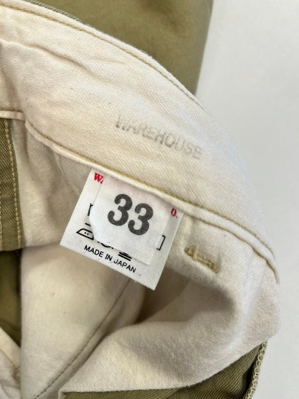 ウェアハウス WAREHOUSE M-41 M41 TYPE U.S.ARMY CHINO PANTS アーミーチノ ミリタリー 茶 チノパン ベージュ 33 101MB-782