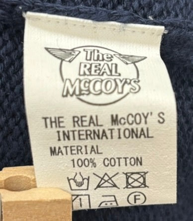 【曜日割引対象外】  リアルマッコイズ THE REAL McCOY’S コットンサマーカーディガン COTTON SUMMER CARDIGAN MC24016 カーディガン ネイビー 38サイズ 201MT-3164 VB