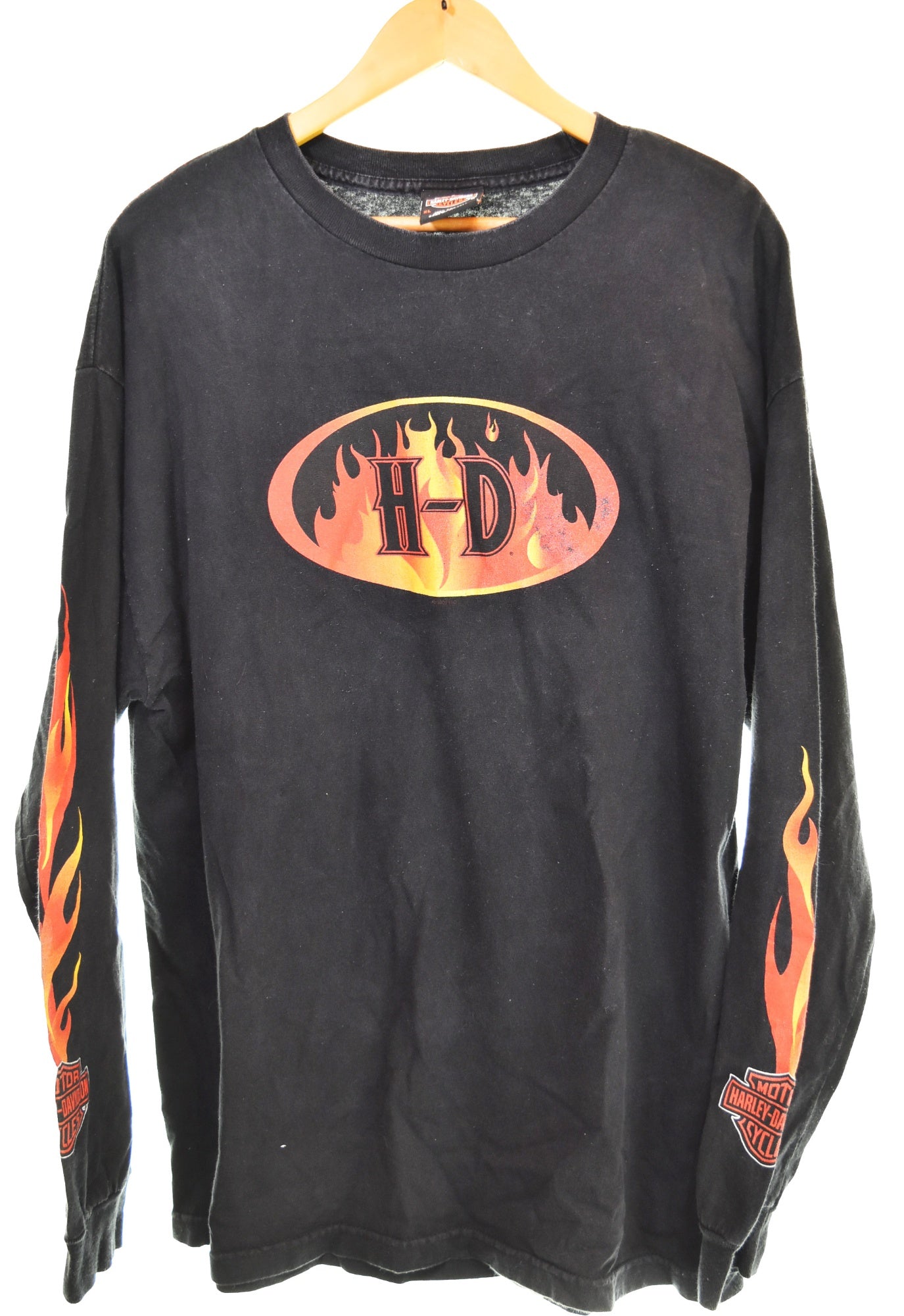 ハーレーダビッドソン　ロンT フレイム ハーレーダビッドソン HARLEY DAVIDSON flame Fire pattern フレイム