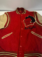 ヴィンテージ vintage 60's～ 60年代 BUTWIN バトウィン ウール スタジャン バーシティジャケット アワードジャケット  Red Knights 袖レザー ツートン ベージュ 44 ジャケット レッド 101MT-5454