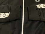 フレッド ペリー FRED PERRY Taped Track Jacket テープド トラック ジャケット ジャージ 黒 J6231 ジャケット ロゴ ブラック Mサイズ 101MT-2228