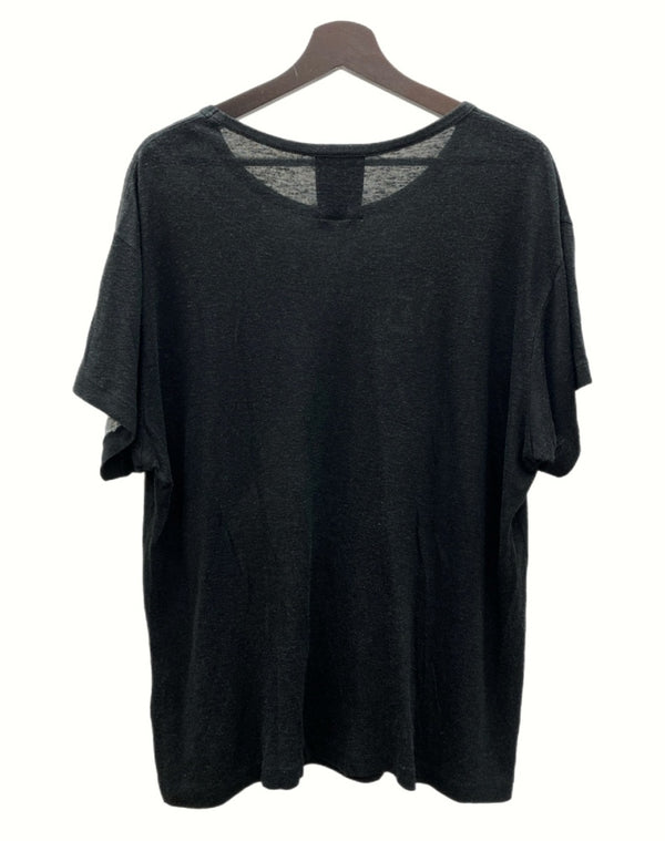 ヨウジヤマモト Yohji Yamamoto BLACK Scandal 20SS × 内田すずめ UCHIDA Face Print T-Shirt TypeA 顔柄丸首半袖A Ｔシャツ 黒 HN-T18-273 サイズ 3 Tシャツ 総柄 ブラック 104MT-1074