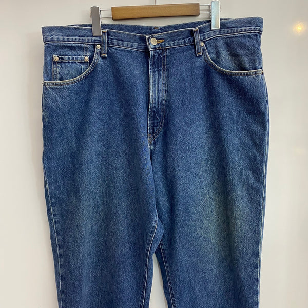 【曜日割引対象外】 ダブルアールエル RRL テーパード デニムパンツ USA製 R004 デニム ブルー 38/31サイズ 201MB-980 VB