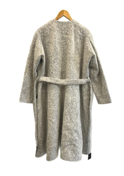 ディウカ divka モヘア混 ロングコート DK14-11-C02 コート グレー サイズ2 101LT-241