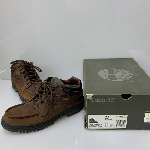 ティンバーランド Timberland HERITAGE MID LACE GTX BOOT Moc Toe 37042 メンズ靴 ブーツ その他 ブラウン 27.5cmサイズ 201-shoes1167
