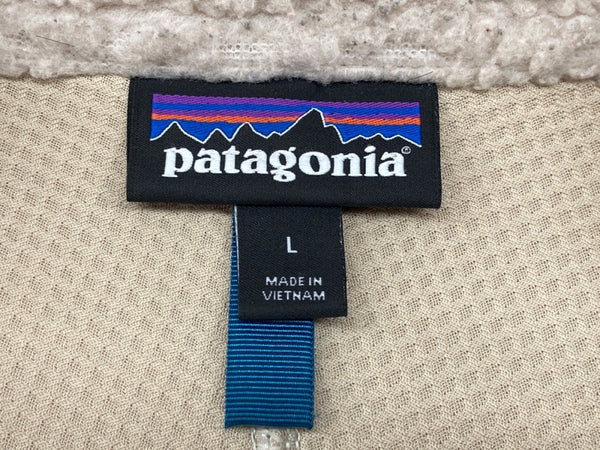 パタゴニア PATAGONIA 20AW CLASSIC RETRO-X クラシック レトロX フリース ボア ジャケット 白 STY23056FA20 ジャケット ロゴ ベージュ Lサイズ 104MT-1383