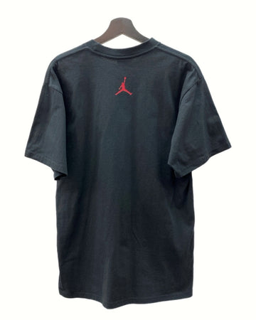 ナイキ NIKE 90s JORDAN TEE ジョーダン Tシャツ AJ フォト ヴィンテージ 白タグ バスケ 半袖 カットソー 黒 Tシャツ ロゴ ブラック Lサイズ 104MT-1155