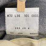 【曜日割引対象外】 リーバイス Levi's 90's 501XX BIG E USA製 98年製 555 バレンシア デッドストック W32 501-0003 デニム ブルー 32×36サイズ 201MB-1101 VB