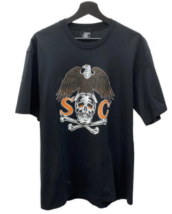 サブカルチャー Subculture EAGLE SKULL HEAD T-SHIRT イーグル スカル ヘッド Tシャツ 黒 SCST-S2101 サイズ2 Tシャツ プリント ブラック 104MT-1488