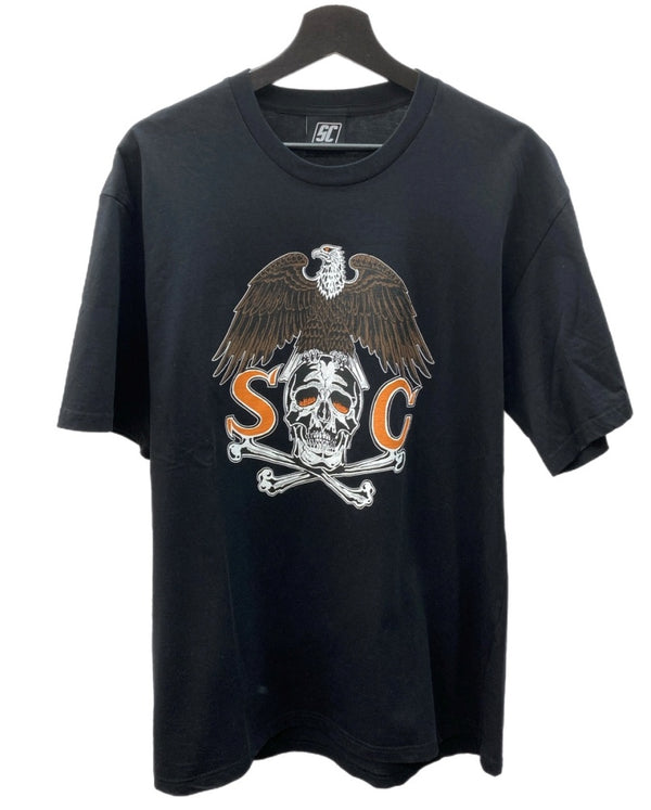 サブカルチャー Subculture EAGLE SKULL HEAD T-SHIRT イーグル スカル ヘッド Tシャツ 黒 SCST-S2101 サイズ2 Tシャツ プリント ブラック 104MT-1488