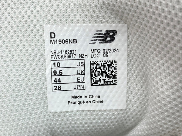 ニューバランス new balance 24年製 M1906 NB N-ERGY エナジー N-durance ダッド ランニング ローカット シューズ 白 M1906NB メンズ靴 スニーカー ホワイト 28cm 104S-964