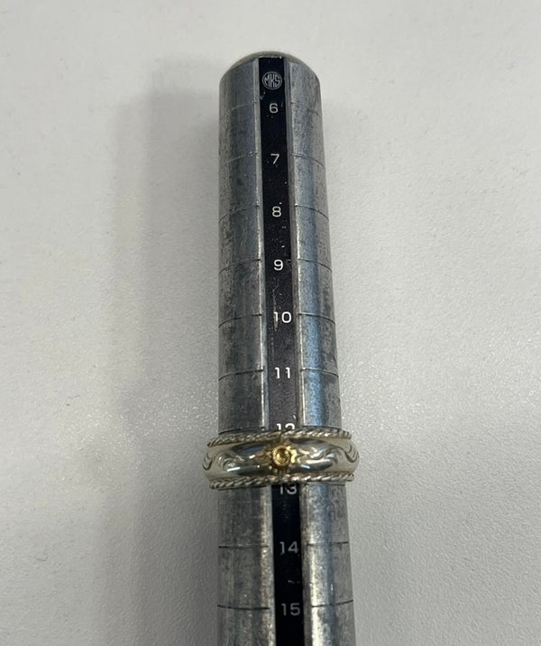 アリゾナフリーダム ARIZONA FREEDOM R-45a ゴールド小太陽神 唐草 ネイティブ系  メンズジュエリー・アクセサリー 指輪・リング シルバー 101G-212