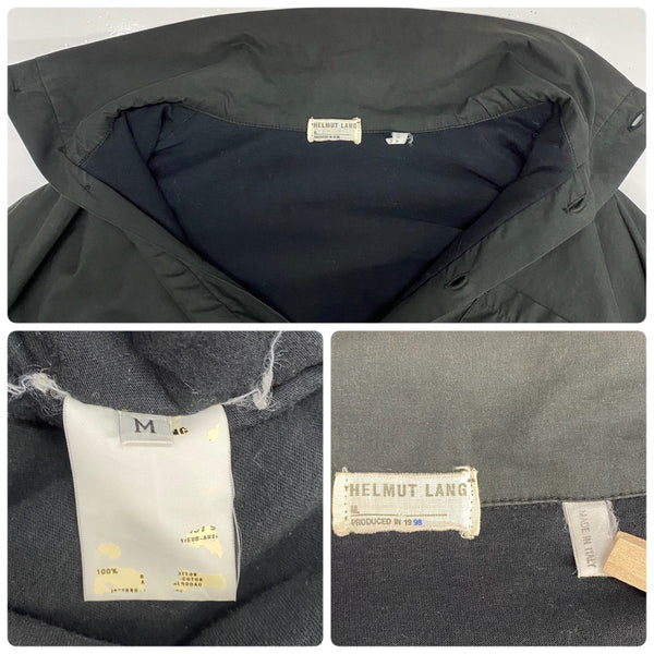 ヘルムートラング HELMUT LANG 90's 1998 本人期 プルオーバー スウェット イタリア製 ジャケット ブラック Mサイズ 201MT-4634
