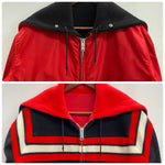 【曜日割引対象外】 ヴィンテージ vintage ~60's セーラーカラー リバーシブルジャケット アルミCONMAR ジャケット レッド 201MT-4578 VB