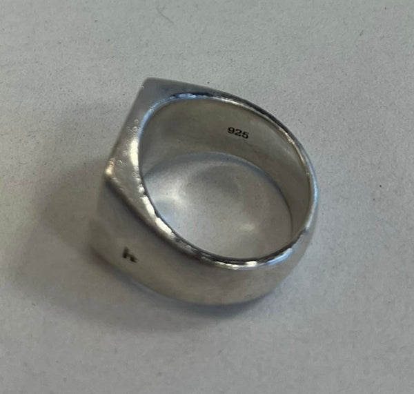 トムウッド TOMWOOD Cushion Satin クッションリング スクエア シルバー 10号 メンズジュエリー・アクセサリー 指輪・リング シルバー 101G-234