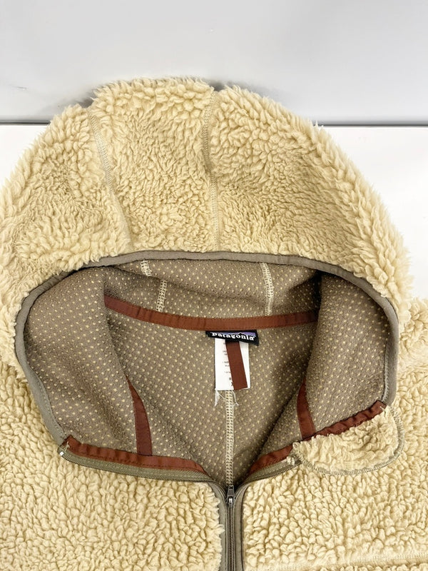 パタゴニア PATAGONIA 00s 04年製 USA製 Retro RHYTHM Hoody フリース ボア ジャケット XL ジャケット カーキ LLサイズ 101MT-4724