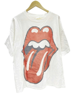 バンドTシャツ BAND-T 90s 90’s The Rolling Stones ローリングストーンス VOODOO LOUNGE 94 ワールドツアーTシャツ 袖シングル XXL Tシャツ プリント ホワイト 3Lサイズ 101MT-2276