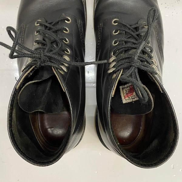 【曜日割引対象外】 レッドウィング RED WING USA製 6INCH CLASSIC ROUND 8165 メンズ靴 ブーツ ワーク ブラック 27cmサイズ 201-shoes1471 VB