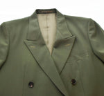 リトルビッグ LITTLEBIG 20AW Twill 6B Double Breasted Jacket ツイル6B ダブル ブレザージャケット 緑 LB203-JK08 46 ジャケット 無地 グリーン 103MT-346