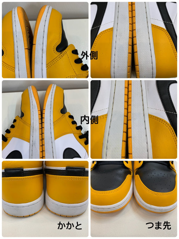 ナイキ NIKE AIR JORDAN 1 MID Taxi 554724-701 メンズ靴 スニーカー イエロー 29.0cmサイズ 201-shoes1082