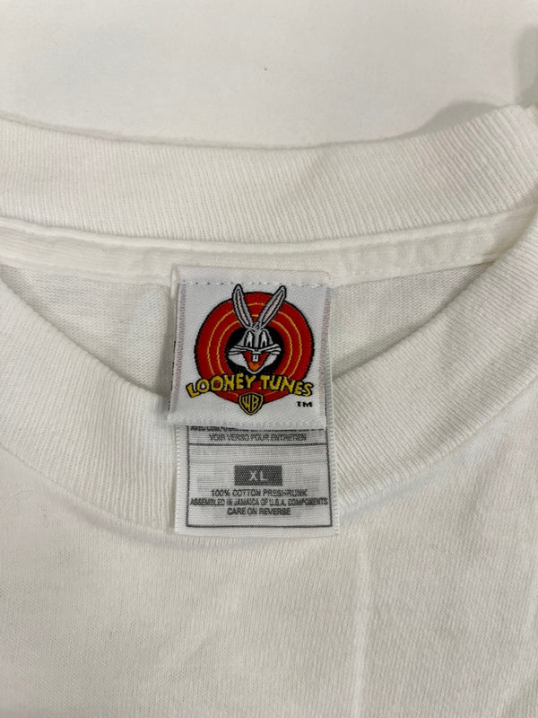 US US古着 90s ©1997 ヴィンテージ Vintage TWEETY トゥイーティ ルーニーチューンズ キャラT シングルステッチ XL Tシャツ ホワイト LLサイズ 101MT-4848