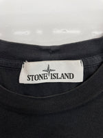 ストーンアイランド STONE ISLAND LOGO S/S T-Shirt ロゴ 半袖 Tシャツ クルーネック 刺繍パッチ 黒 741524113 Tシャツ ロゴ ブラック Sサイズ 104MT-2344