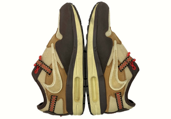 ナイキ NIKE 21年製 × TRAVIS SCOTT トラヴィス スコット AIR MAX 1 CACTUS JACK エア マックス カクタス ジャック 茶色 DO9392-200 レディース靴 スニーカー ブラウン 24cm 104-shoes503