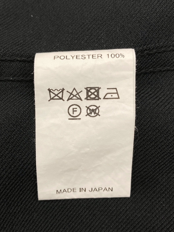 ダイリク DAIRIKU 22ss Regular Polyester Vest レギュラー ポリエステル ベスト カットオフ ボタン 黒 22SS P-2 ベスト ロゴ ブラック Mサイズ 104MT-983