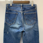 【曜日割引対象外】 リーバイス Levi's 60's Big E テーパード デニムパンツ スーパースリム 刻印M 42TALON USA製 デニム ブルー 201MB-801 VB