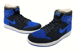 ナイキ NIKE 17年製 AIR JORDAN 1 RETRO HI FLYKNIT エア ジョーダン レトロ ハイ フライニット AJ1 青 黒 919704-006 メンズ靴 スニーカー ブルー 27.5cm 104-shoes469