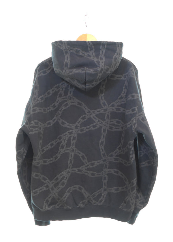 エクストララージ X-LARGE ×Crawling Death CHAIN HOODED SWEAT SHIRT チェーン フーディー 101241012020 パーカ ブラック LLサイズ 103MT-3417