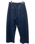 スタジオニコルソン STUDIO NICHOLSON PEACHED COTTON TWILL PANTS ピーチ コットン ツイル パンツ ジップフライ ワイド ズボン 紺 無地 SNM-351 ボトムスその他 ネイビー Sサイズ 104MB-154
