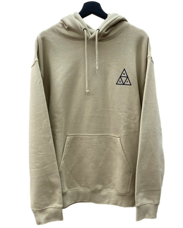 ハフ HUF SET TT HOODIE トリプルトライアングル ロゴ フーディ パーカー 薄茶 PF00572 パーカ ロゴ ベージュ Lサイズ 104MT-2315