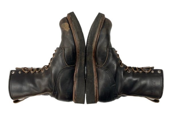 レッドウィング RED WING LOGGER BOOTS ロガー ブーツ 茶芯 レースアップ ワーク ロング バイカー シューズ 黒 メンズ靴 ブーツ その他 ブラック サイズ 8 1/2D 104S-1002