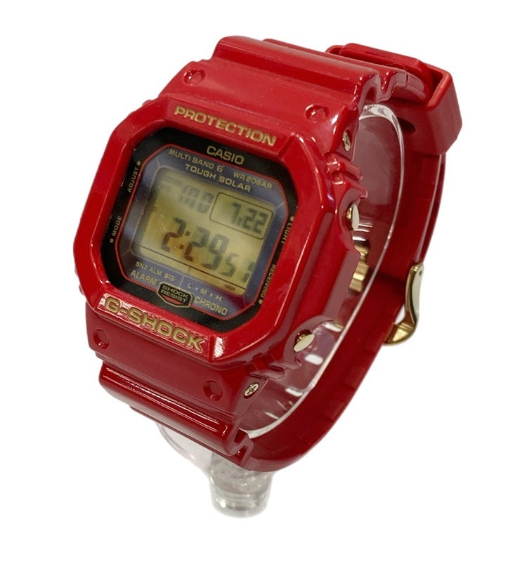 ジーショック G-SHOCK CASIO カシオ 30th Anniversary 30周年記念限定モデル ゴールドダイヤルレッド樹脂 赤 GW- M5630A メンズ腕時計ゴールド 101watch-60 | 古着通販のドンドンサガール